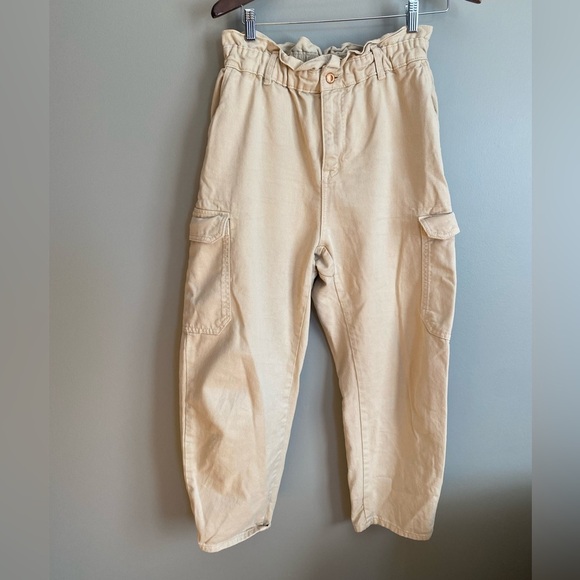 Zara Cargo Jeans Paperback Size 8 - Picture 3 of 10